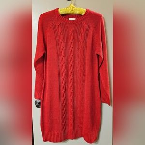 Red Sweater Dress Harper Heritage Francesca's NWT